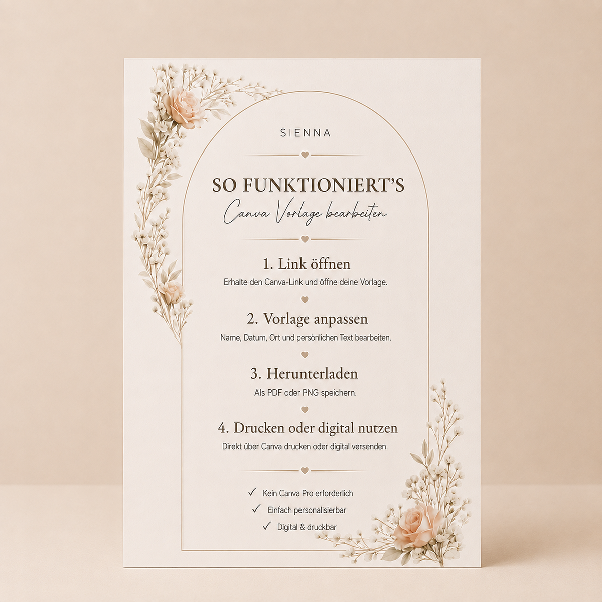 SIENNA – Birthday Dinner | Canva Vorlage