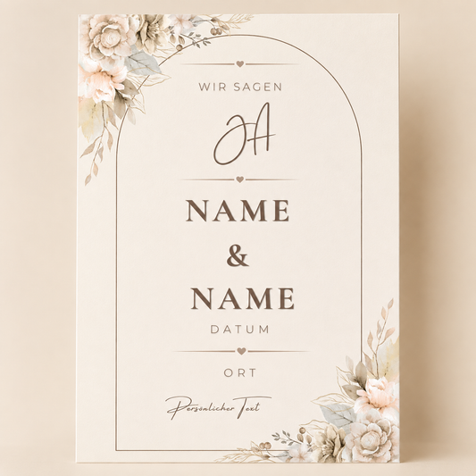 SIENNA – Hochzeitseinladung | Canva Vorlage