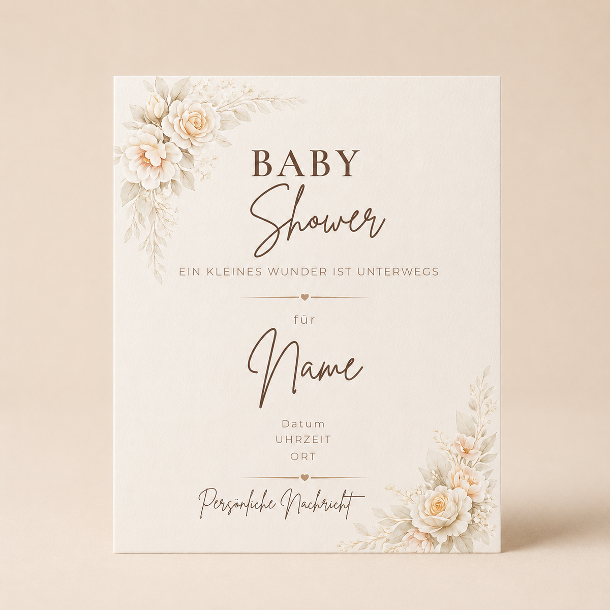 SIENNA – Baby Shower | Canva Vorlage