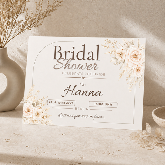 SIENNA – Bridal Shower | Canva Vorlage