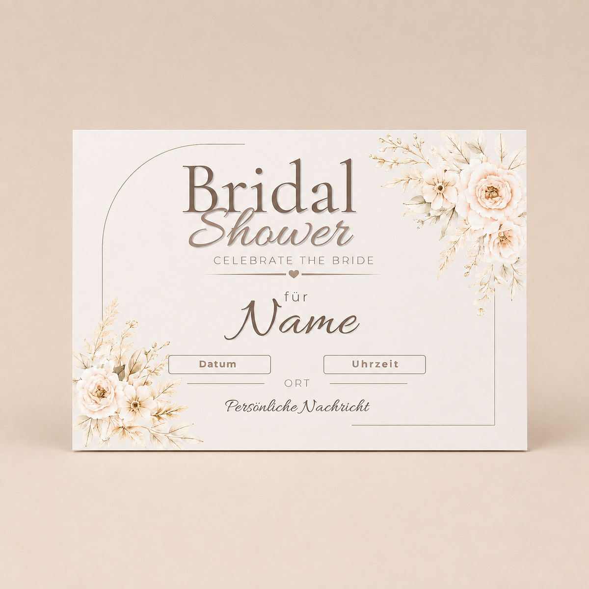 SIENNA – Bridal Shower | Canva Vorlage