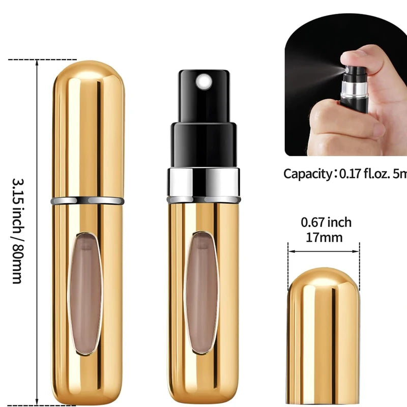 Elegance Parfum Zerstäuber – Nachfüllbarer Reise-Mini (5ml)