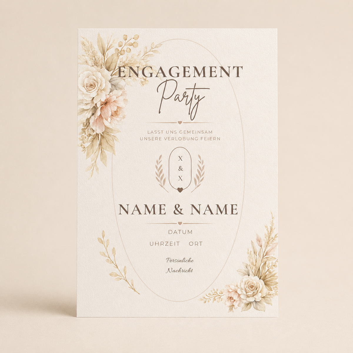 SIENNA – Engagement Party | Canva Vorlage