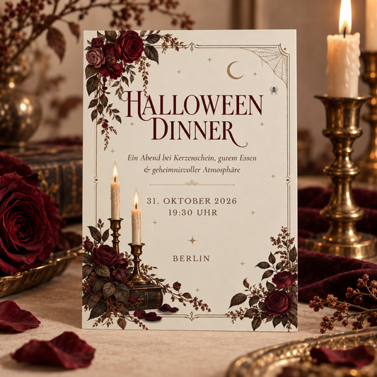 VESPER – Halloween Dinner | Canva Vorlage