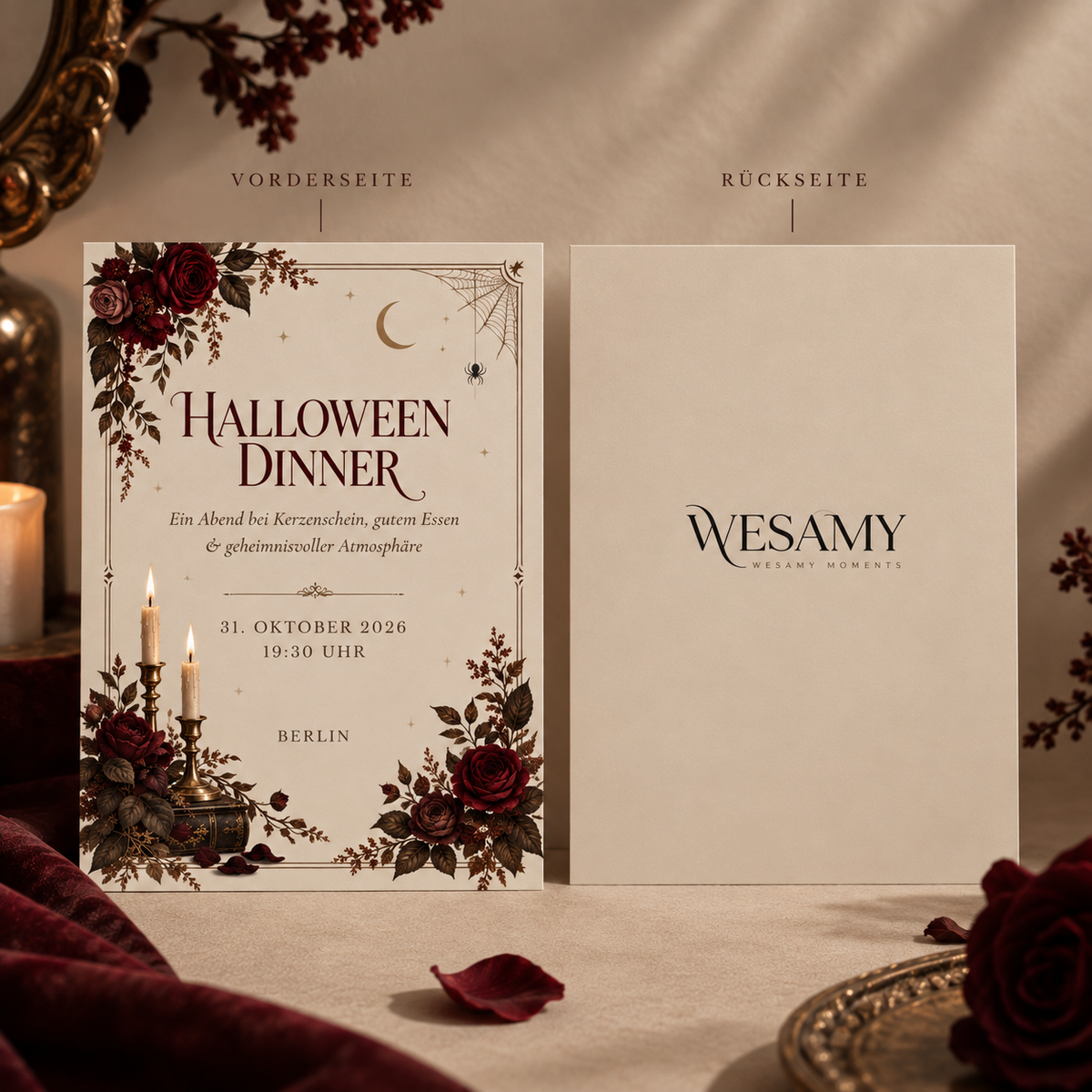 VESPER – Halloween Dinner | Canva Vorlage