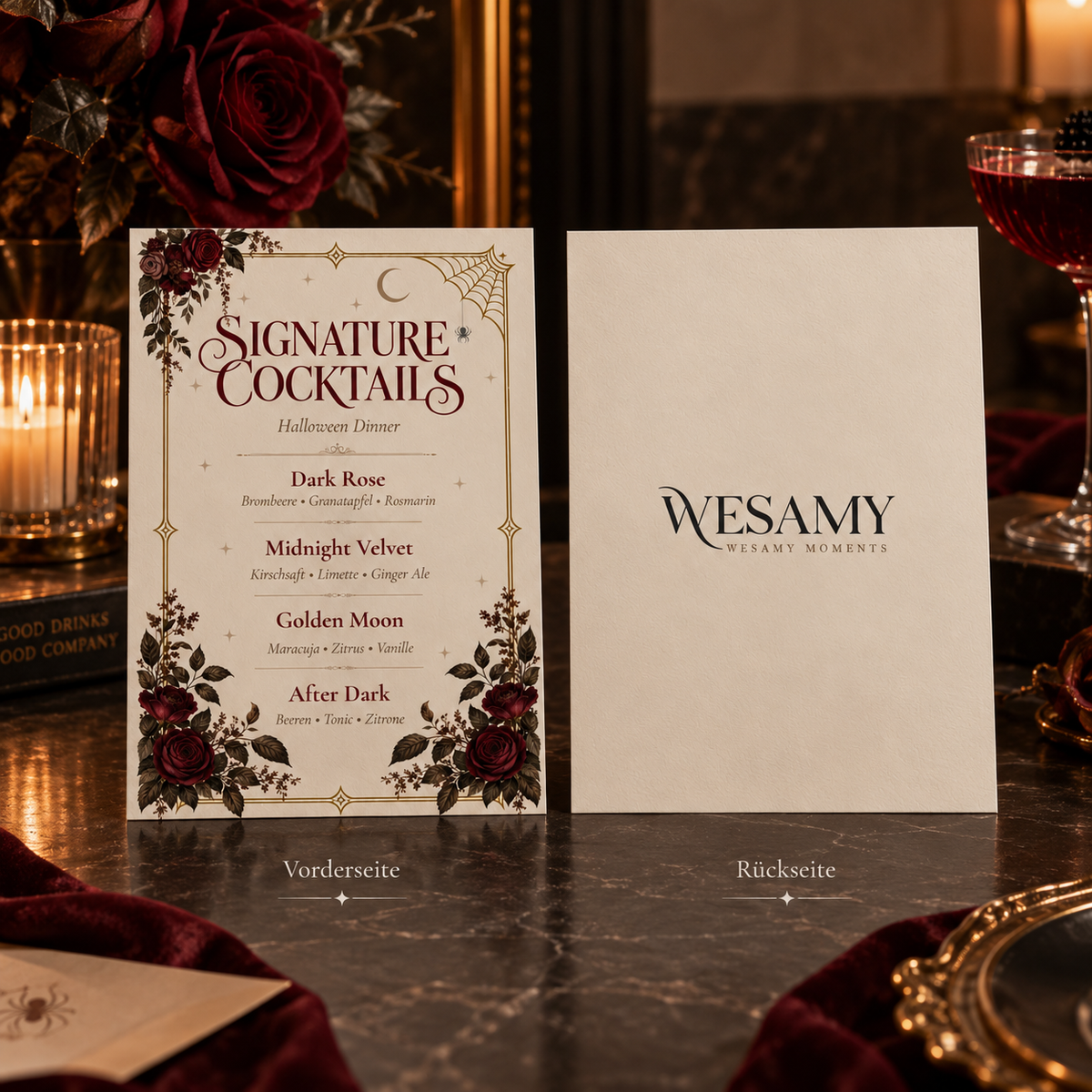 VESPER – Signature Cocktails | Canva Vorlage