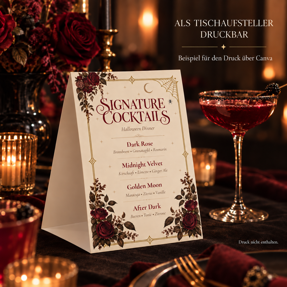 VESPER – Signature Cocktails | Canva Vorlage